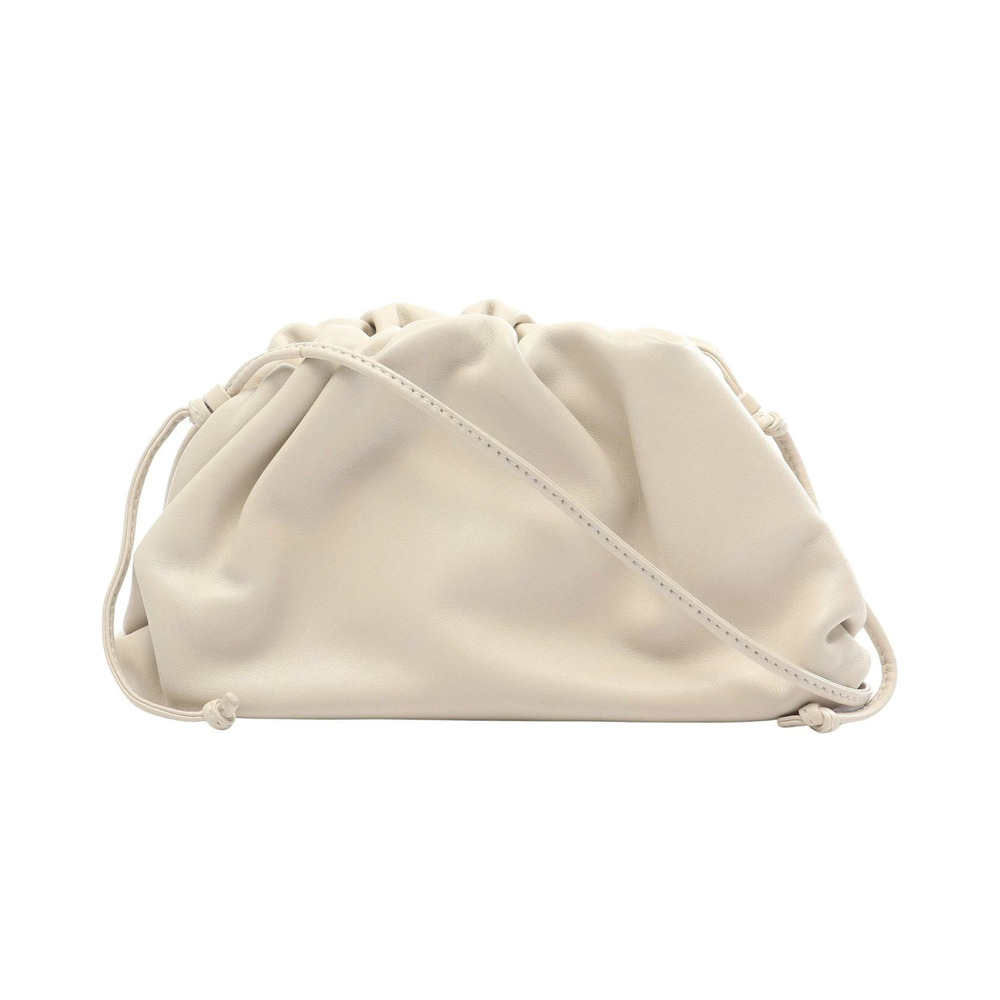 Bottega Veneta The Pouch Shoulder Bag Leather White